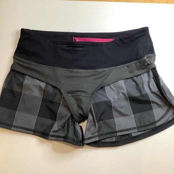 LULULEMON Groovy Run Short in Gros Gingham Size 6 - Picture 6 of 11